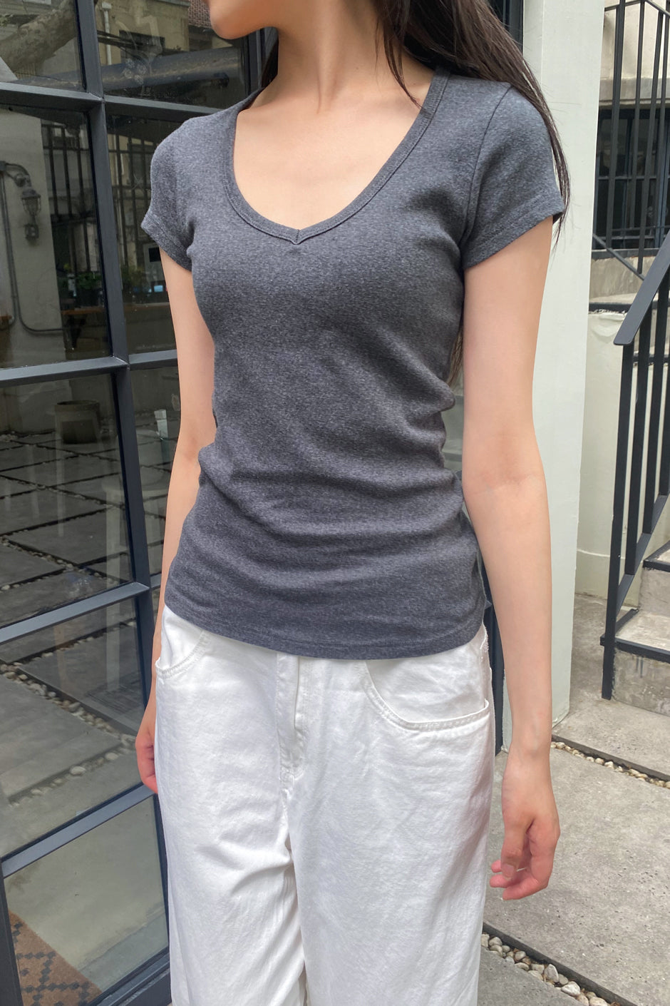 Safiya Top | Dark Grey / XS/S