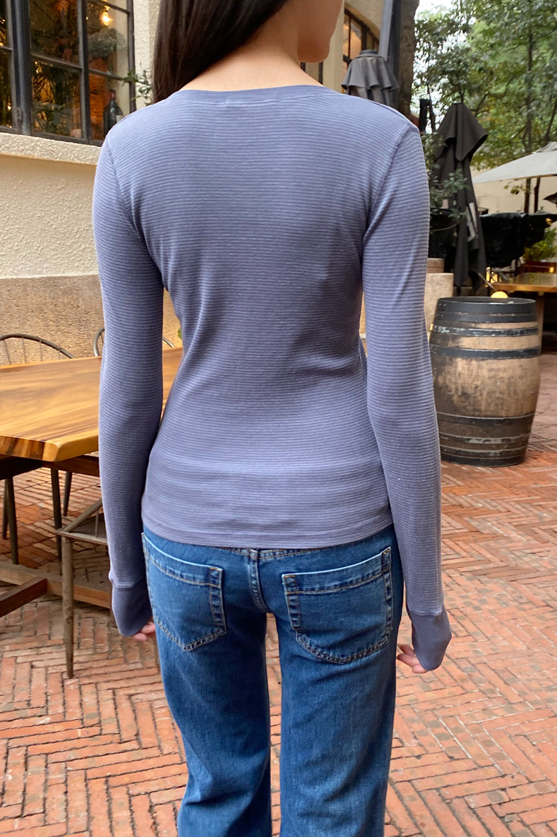 Tania V-Neck Striped Top | 