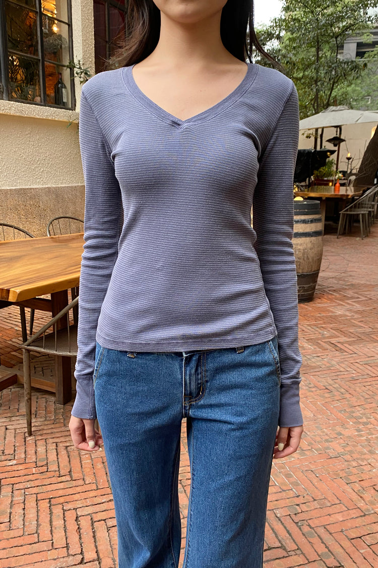Tania V-Neck Striped Top | Tania V-Neck Striped Top
