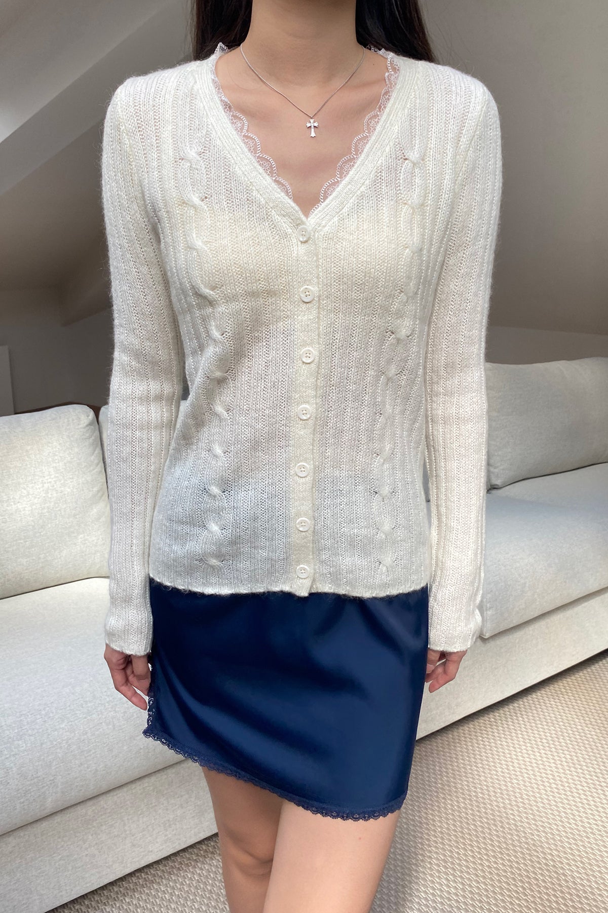 Zelly Knit Top | Ivory / XS/S