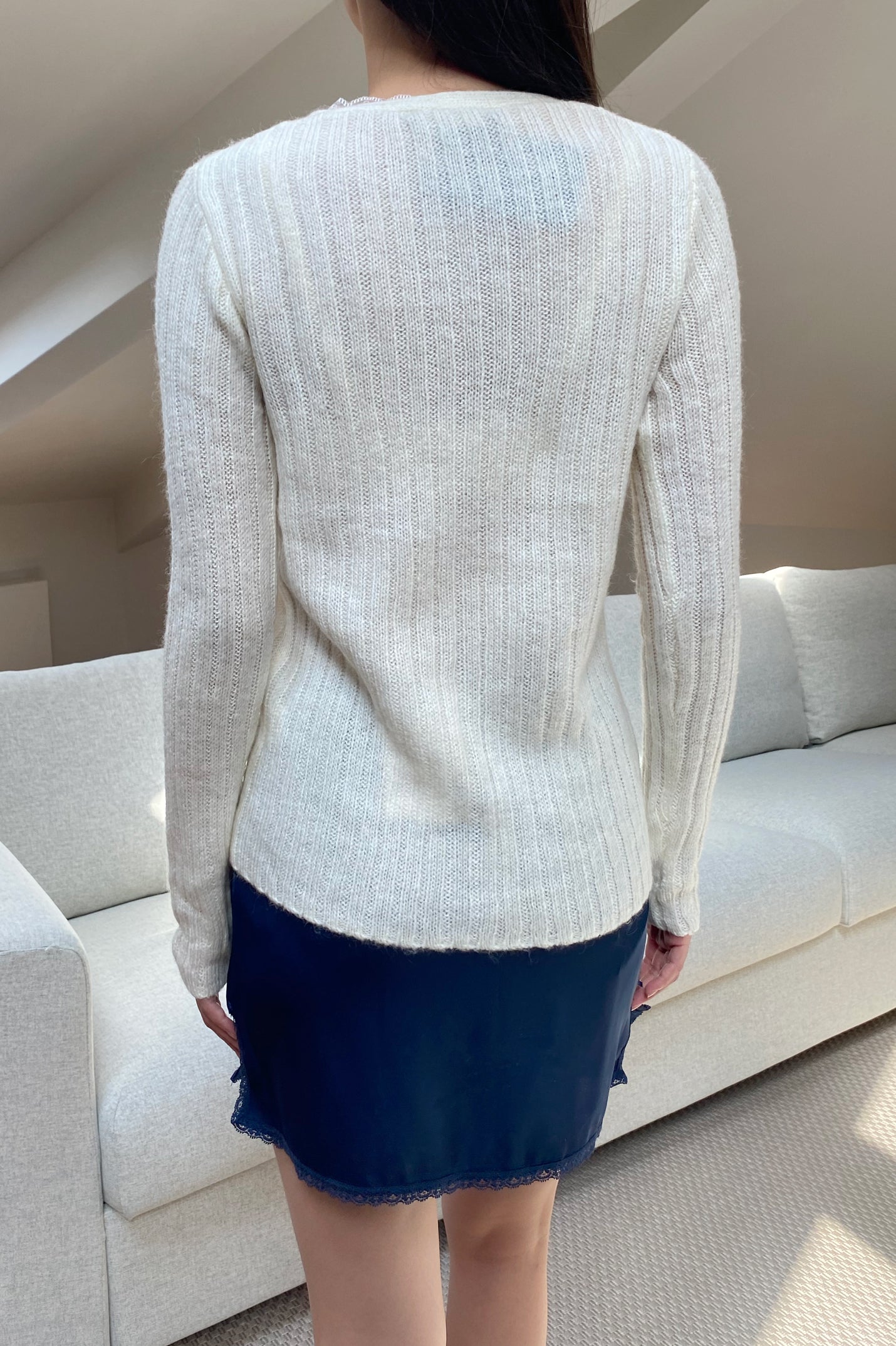 Zelly Knit Top | Ivory / XS/S
