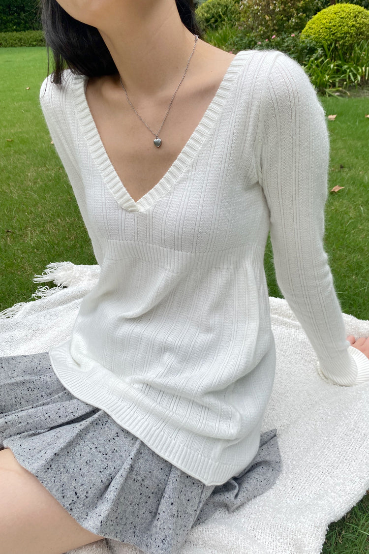 Amelie Sweater | White / XS/S