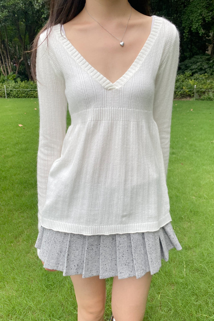 Amelie Sweater | White / XS/S