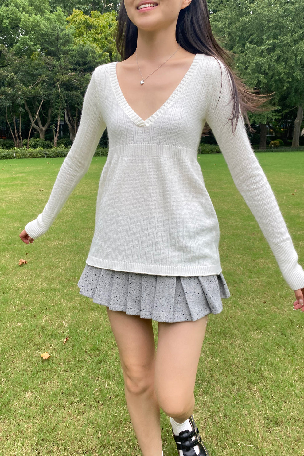 Amelie Sweater | White / XS/S