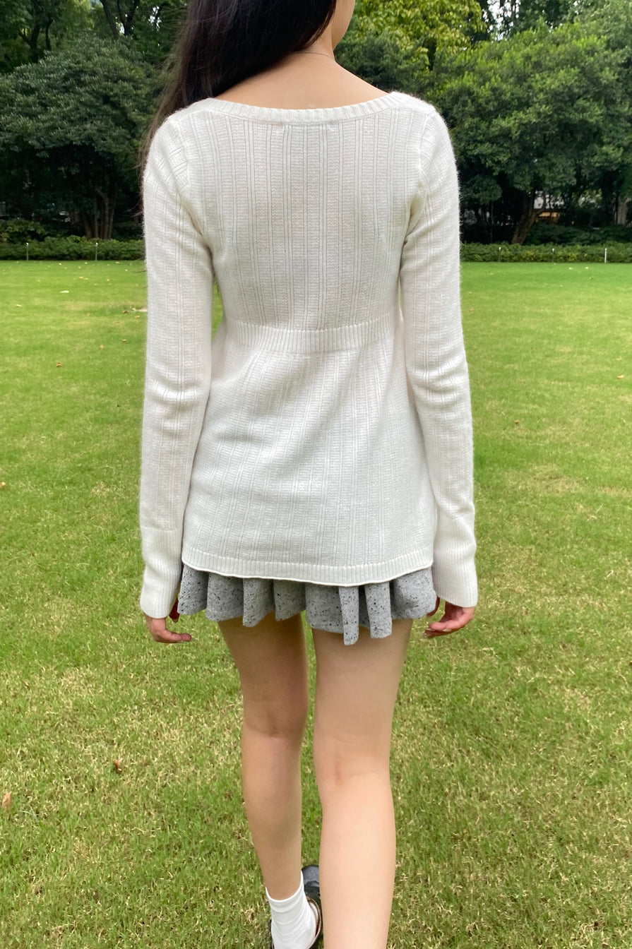Amelie Sweater | White / XS/S