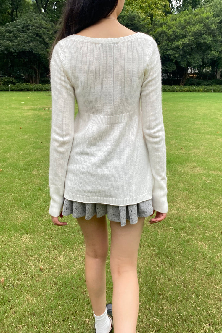 Amelie Sweater | White / XS/S