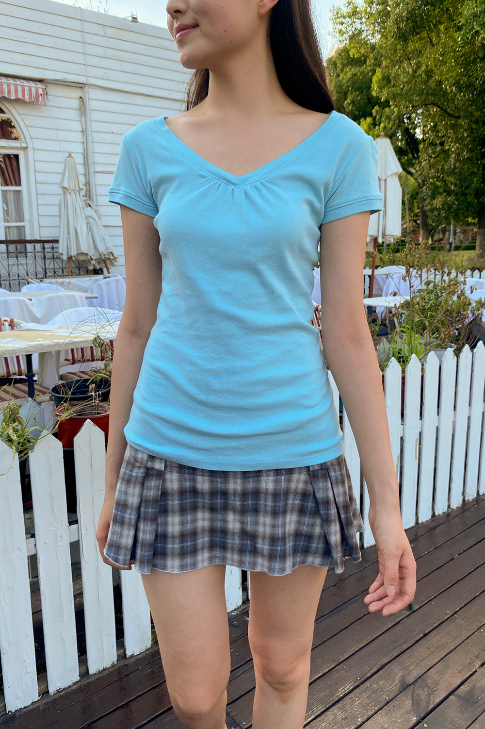 Safiya Top | Sky Blue / XS/S