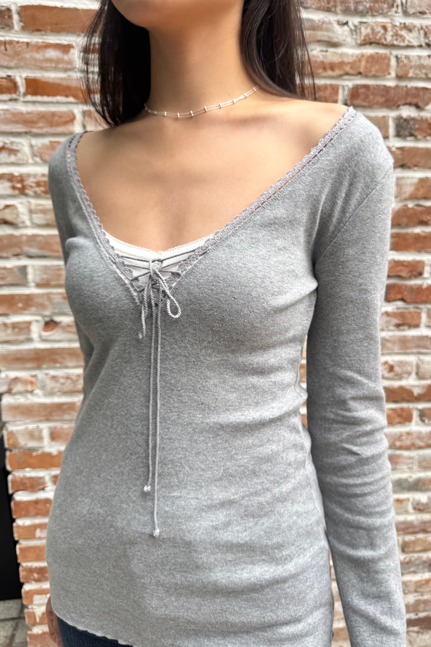 Tania V-Neck Lace Top | 