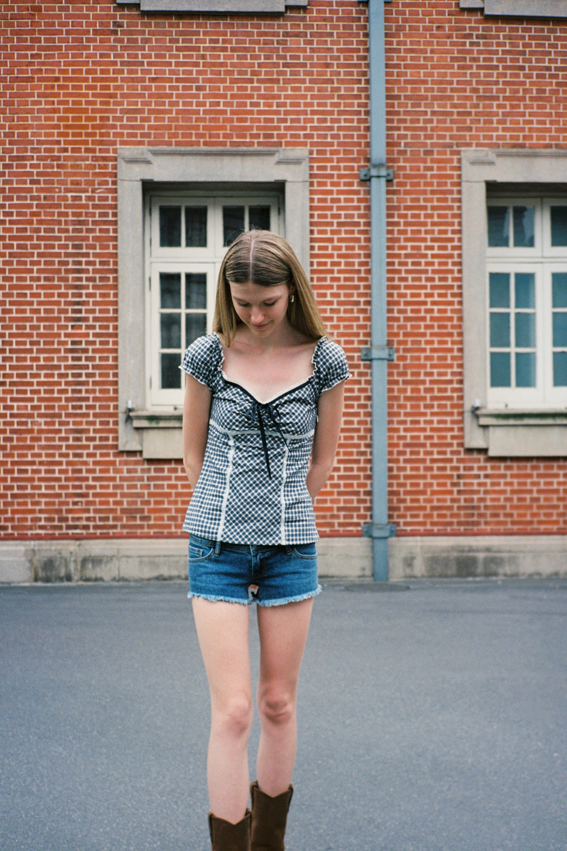 Elena Gingham Top | 