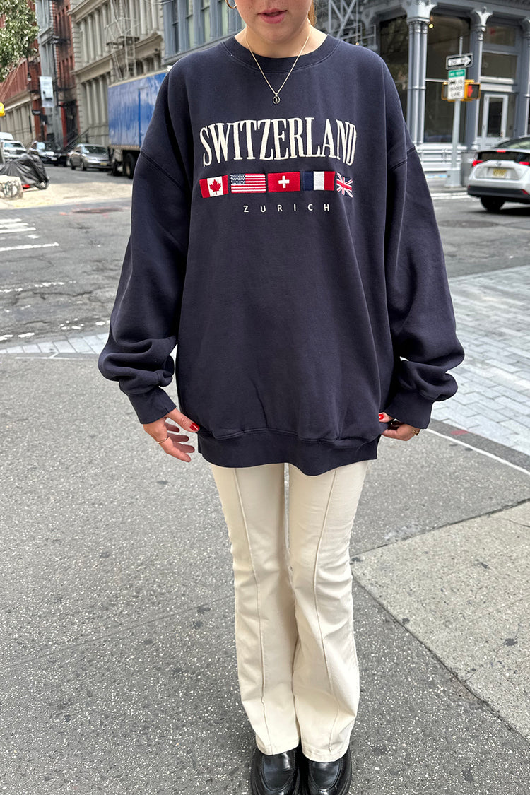Erica Switzerland Flag Sweatshirt  | Erica Switzerland Flag Sweatshirt 