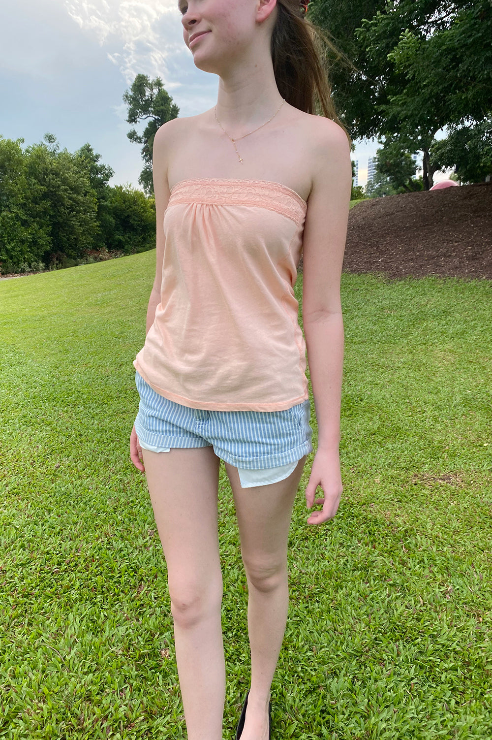 Lucki Tube Top | Coral Pink / XS/S