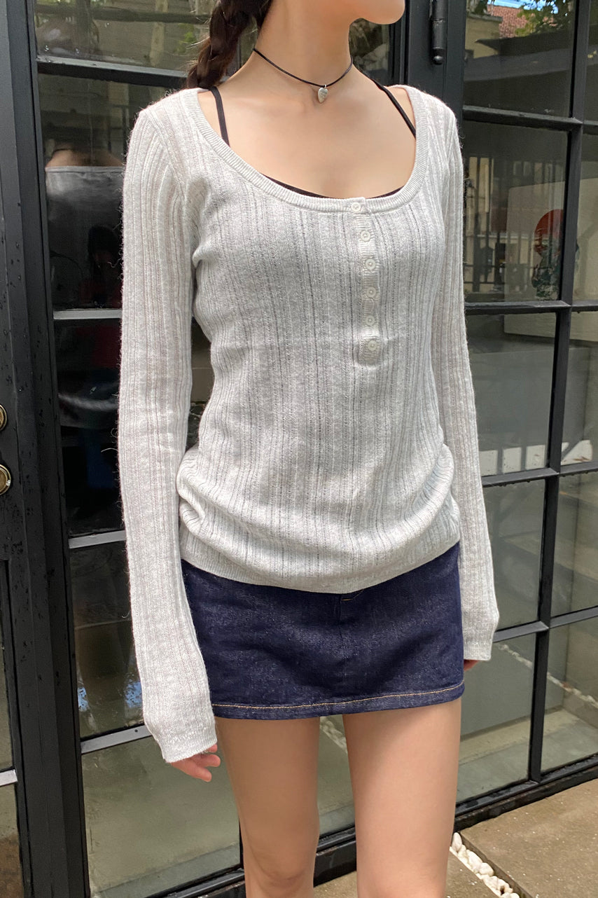 Nikki Sweater | Light Grey / XS/S