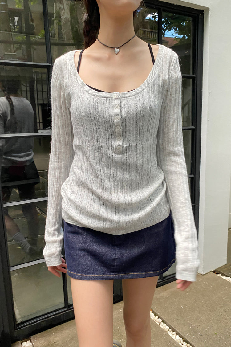 Nikki Sweater | Light Grey / XS/S