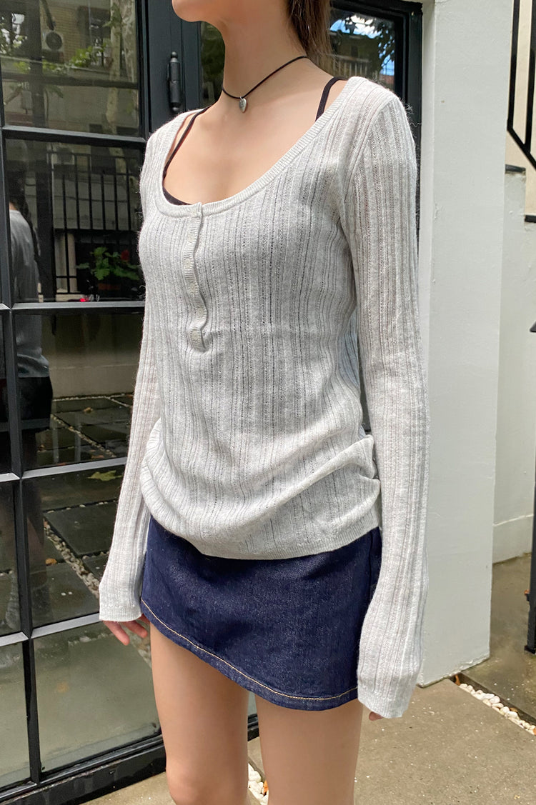 Nikki Sweater | Light Grey / XS/S