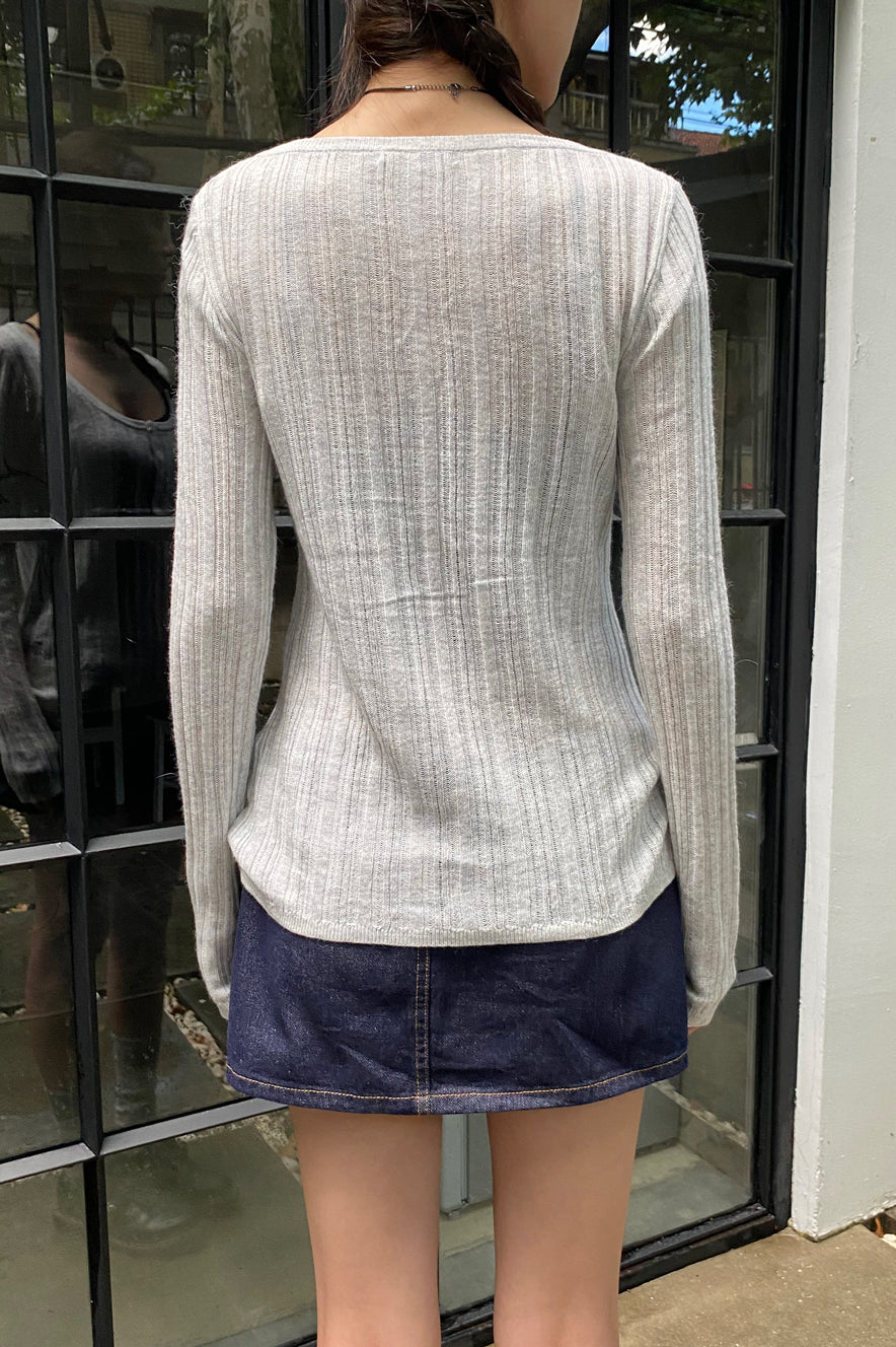 Nikki Sweater | Light Grey / XS/S