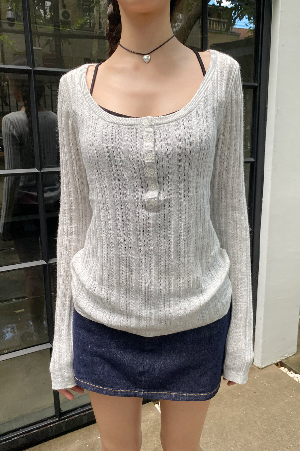 Nikki Sweater | Light Grey / XS/S