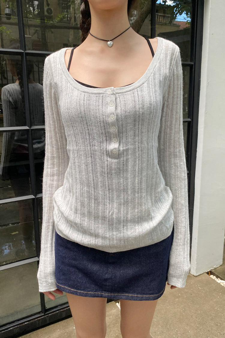Nikki Sweater | Light Grey / XS/S