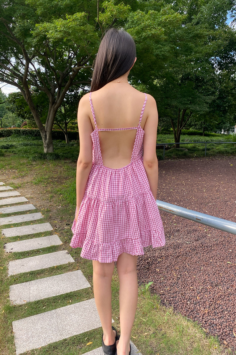 Arianna Plaid Dress
