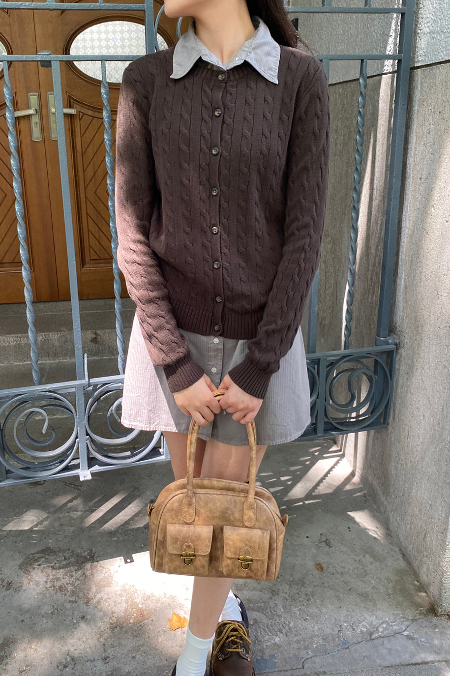 Amalie Cable Knit Cardigan | 