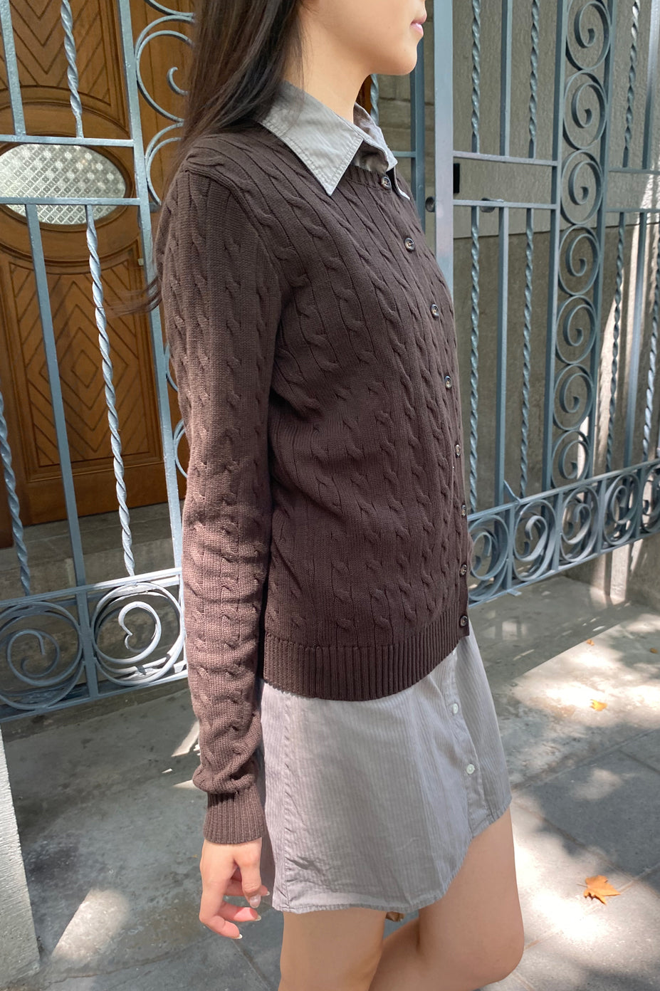 Amalie Cable Knit Cardigan | 
