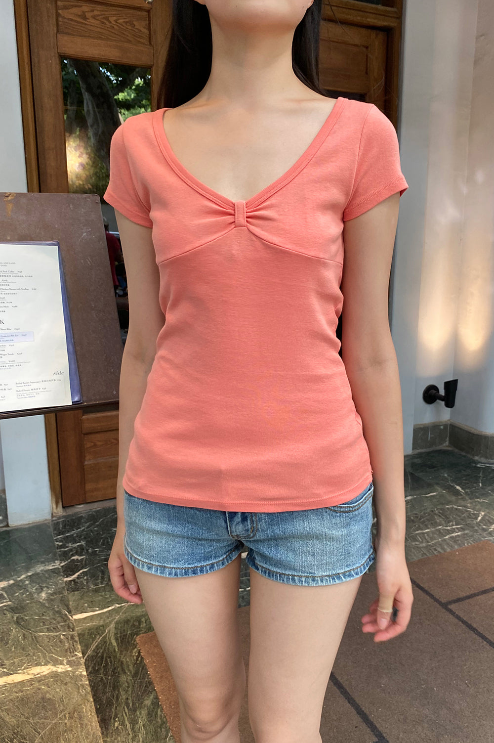 Amara Top | Rosa Coral / XS/S