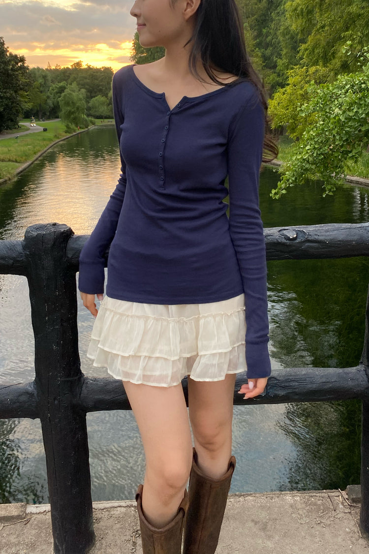 Zelly Top | Navy Blue / XS/S