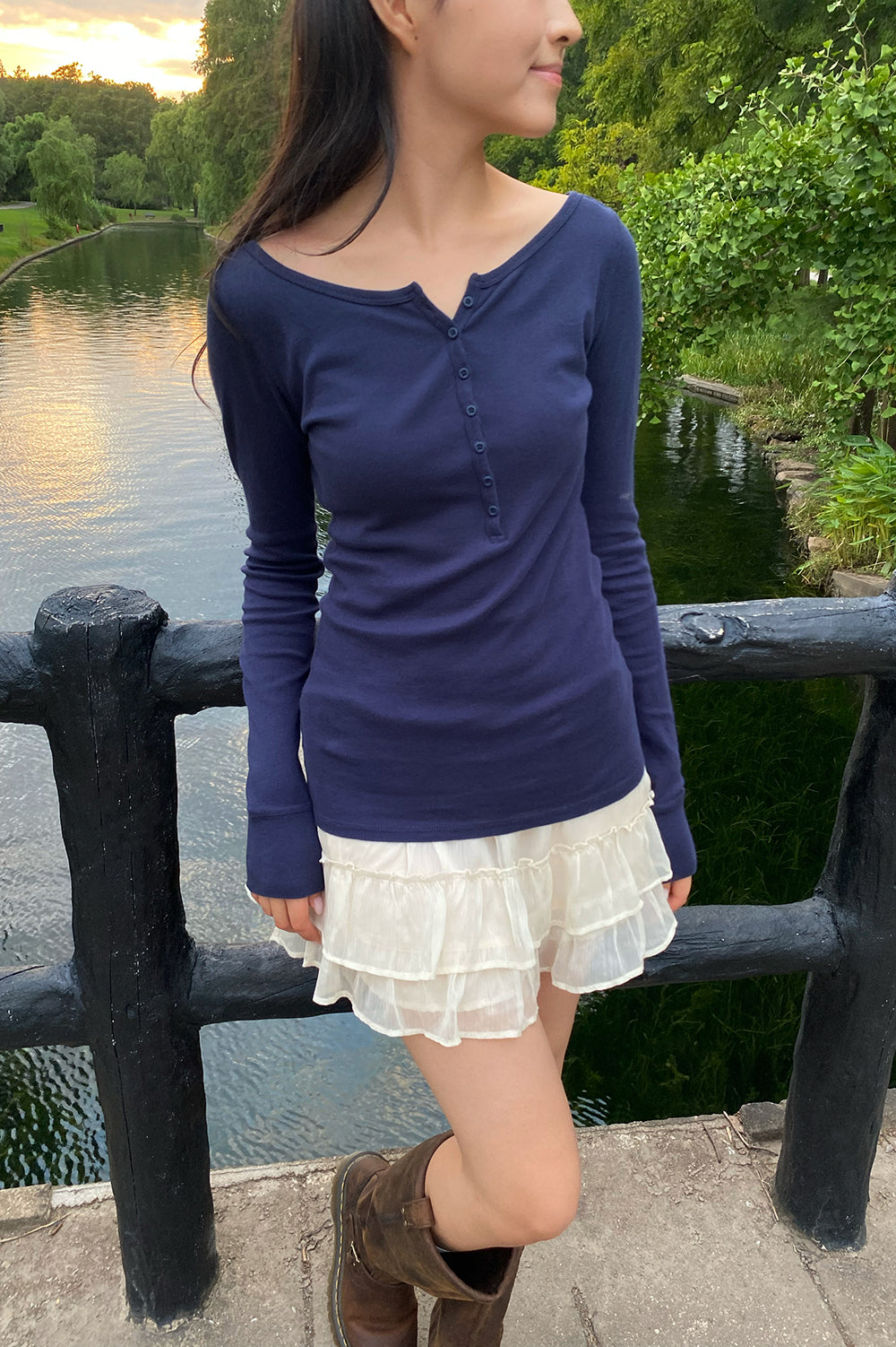 Zelly Top | Navy Blue / XS/S