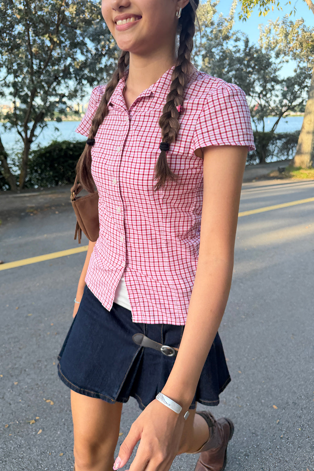 Rue Plaid Top | 