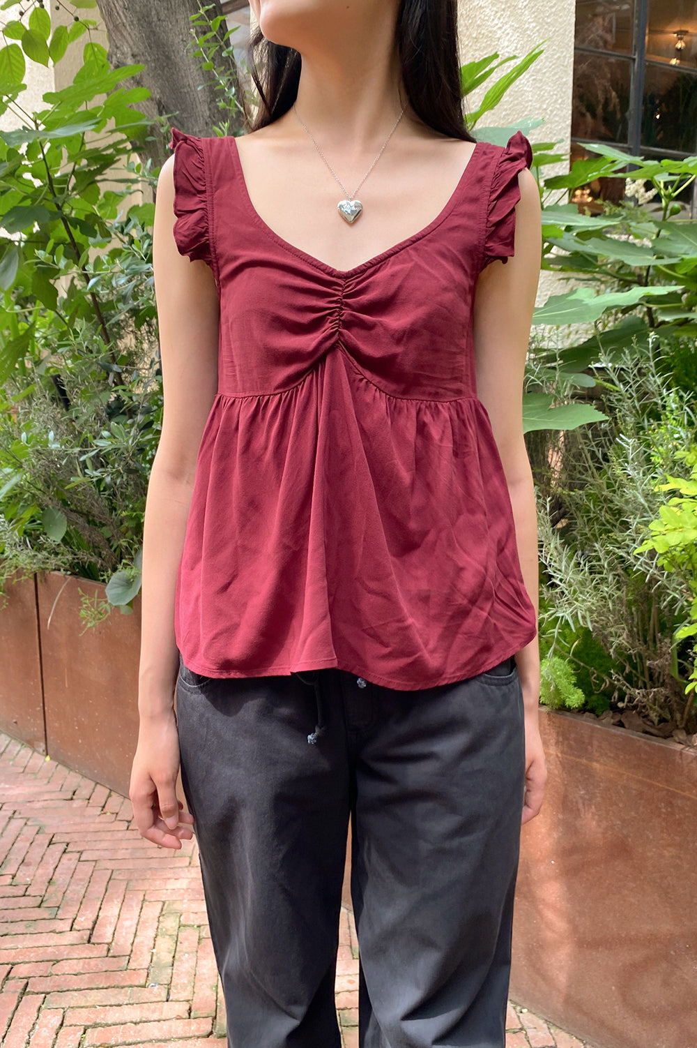 Amara Tank | Burgundy / XS/S