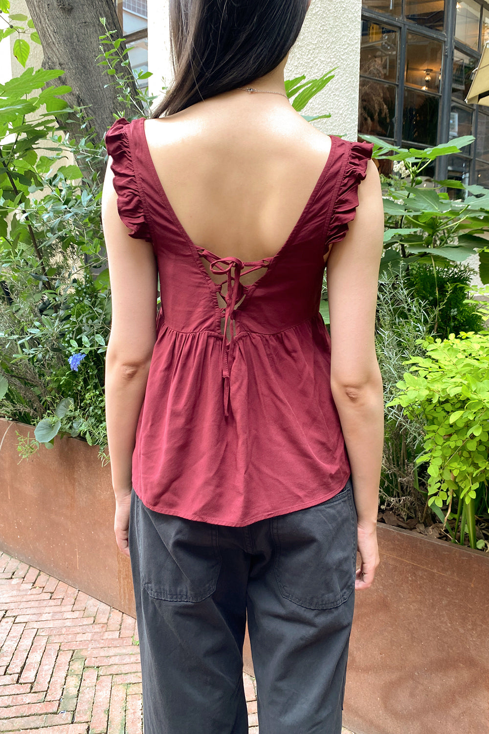 Amara Tank | Burgundy / XS/S