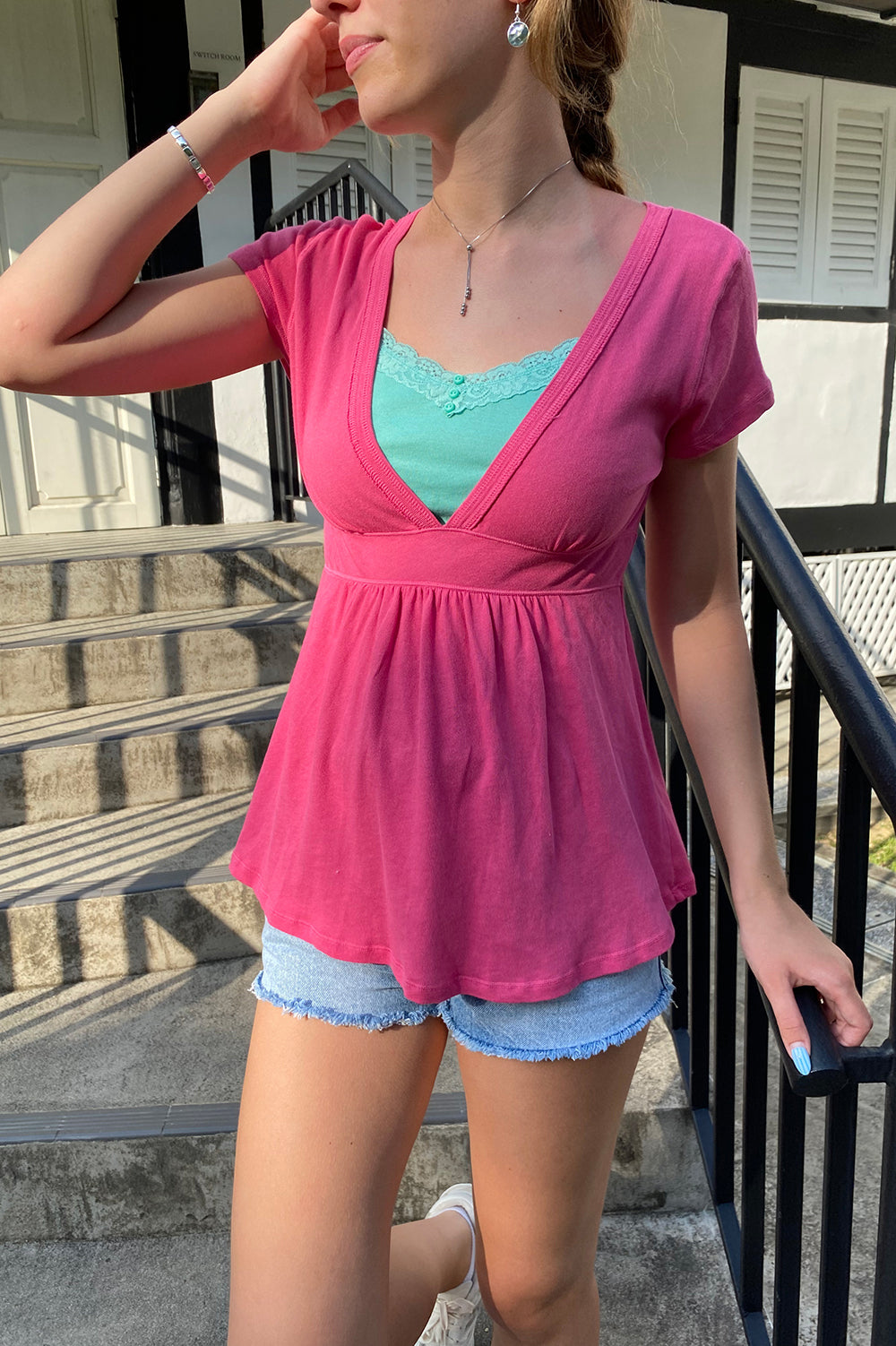 Naia Top | Fuchsia / XS/S