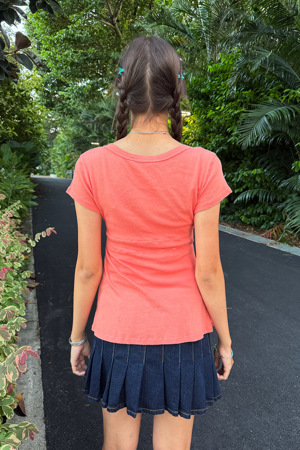 Naia Top | Rosa Coral / XS/S