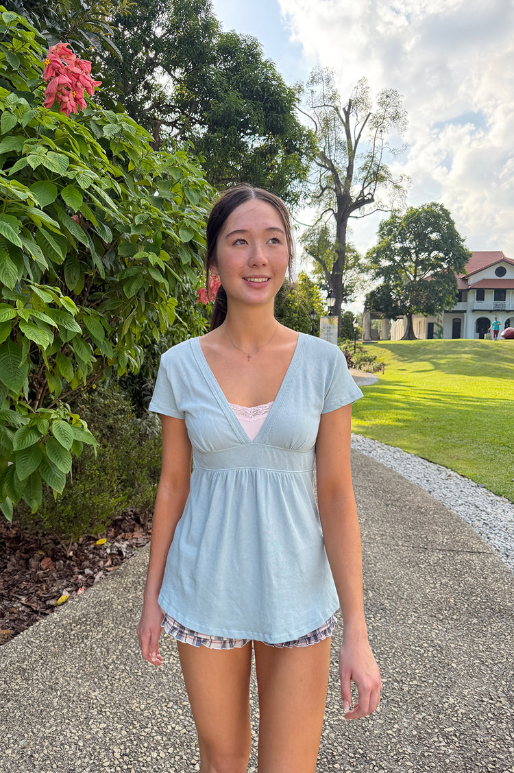 Naia Top | Ash Blue / XS/S