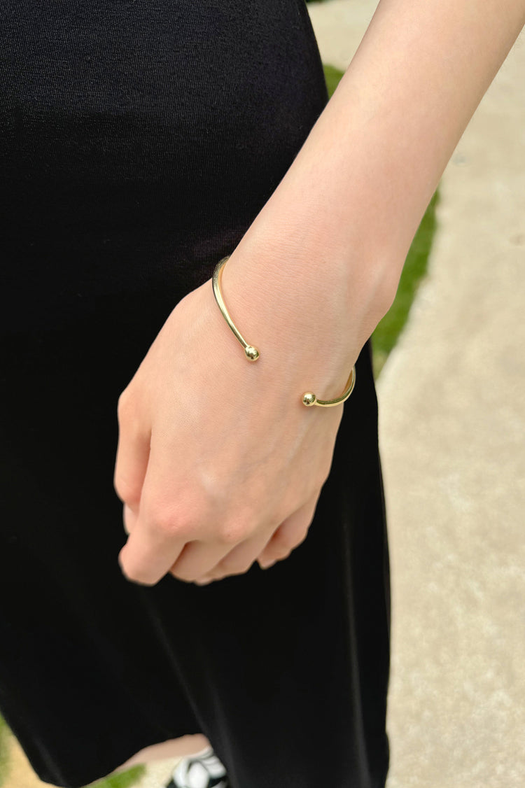 Copper Bangle Bracelet | Gold