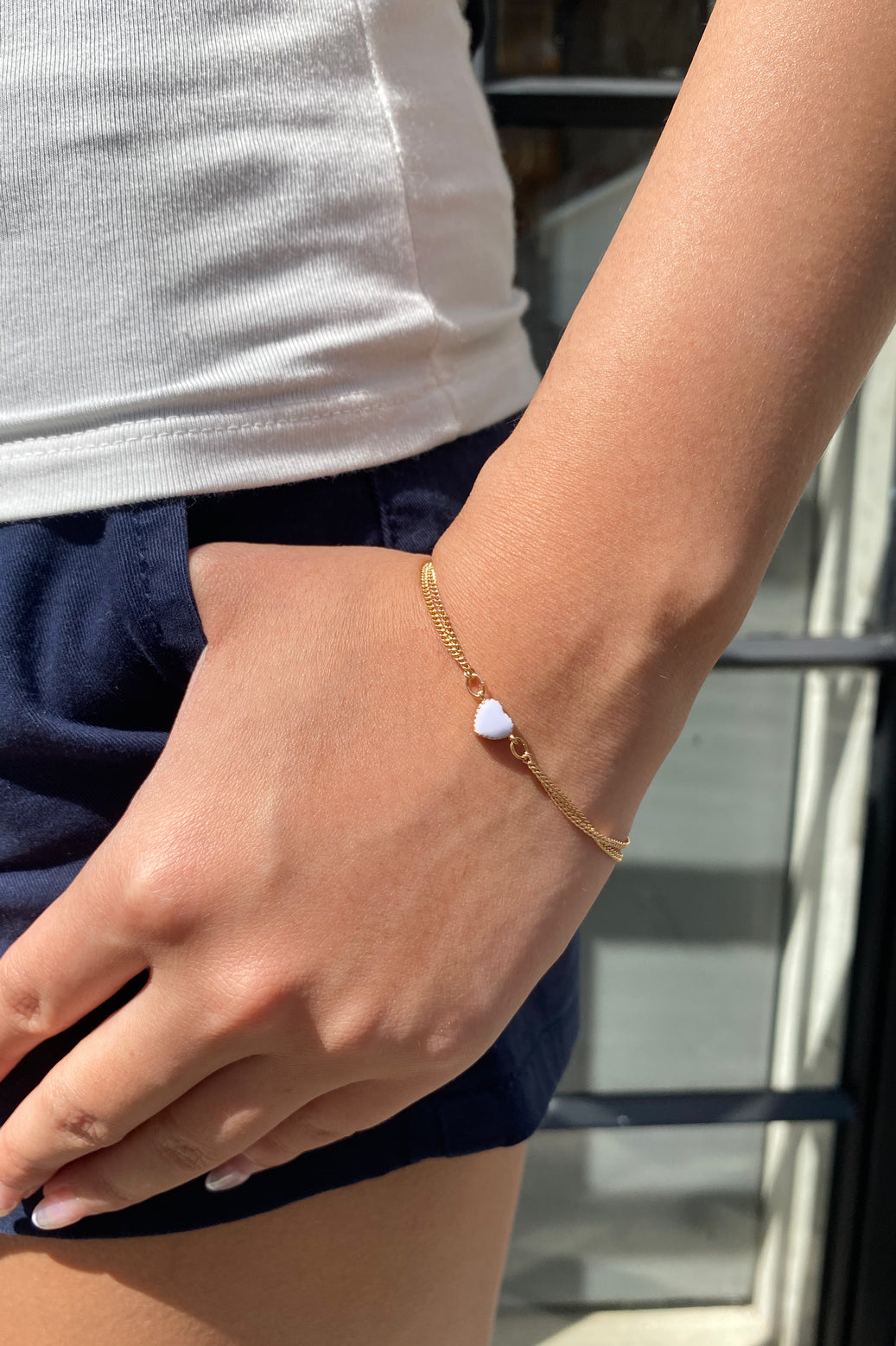 Heart Bracelet | Gold