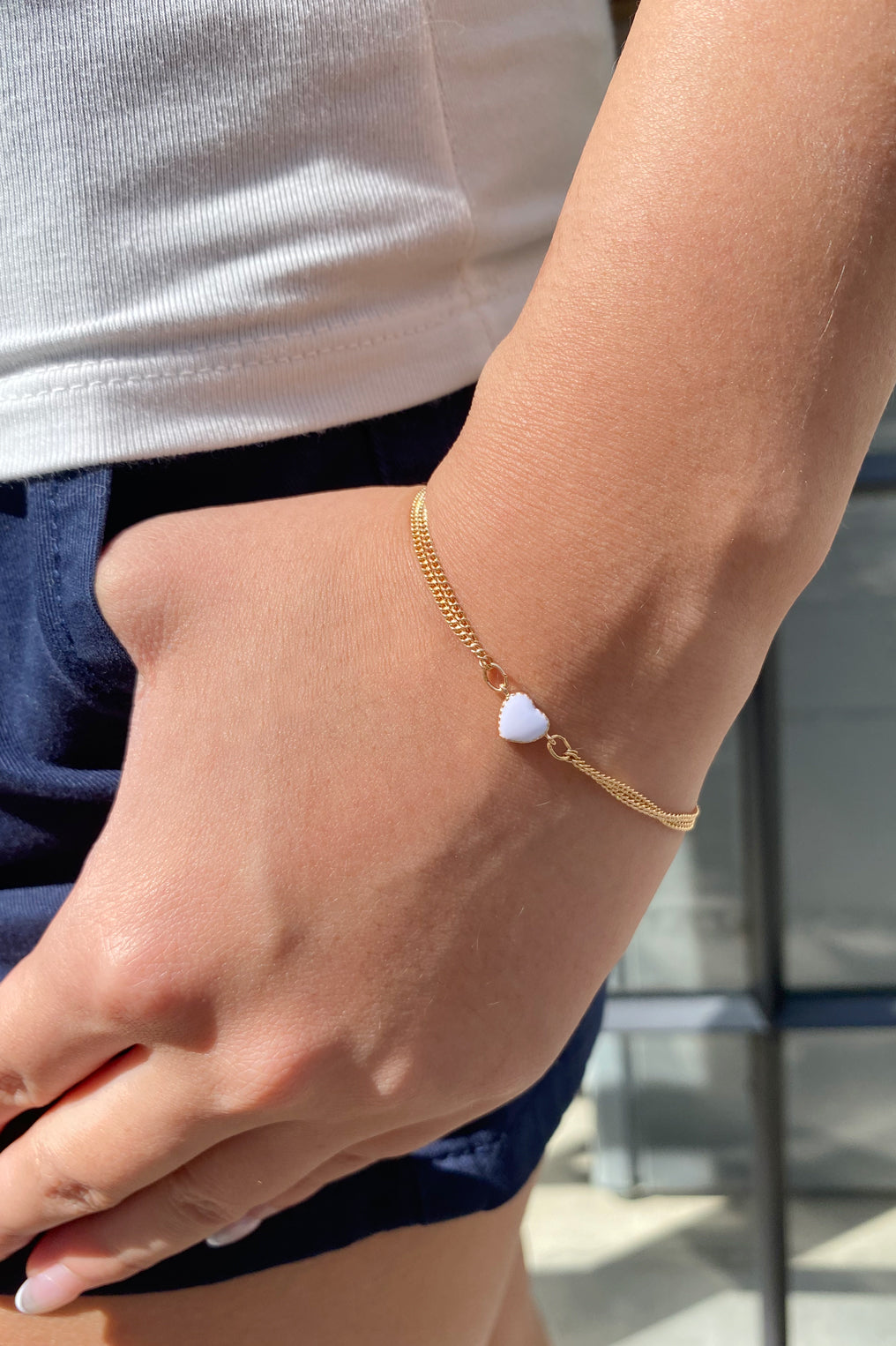 Heart Bracelet | Gold