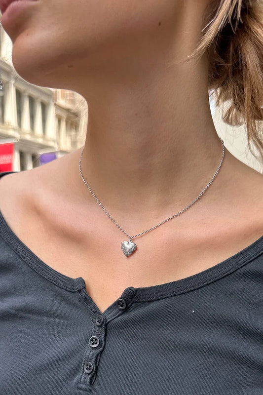 Brandy melville chain lock necklace discount
