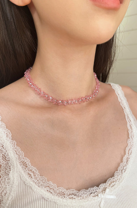 Pink Stars Necklace