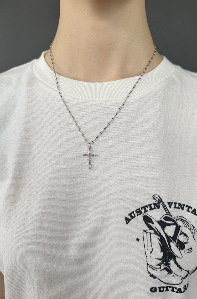 Silver Cross Necklace | Silver Cross Necklace