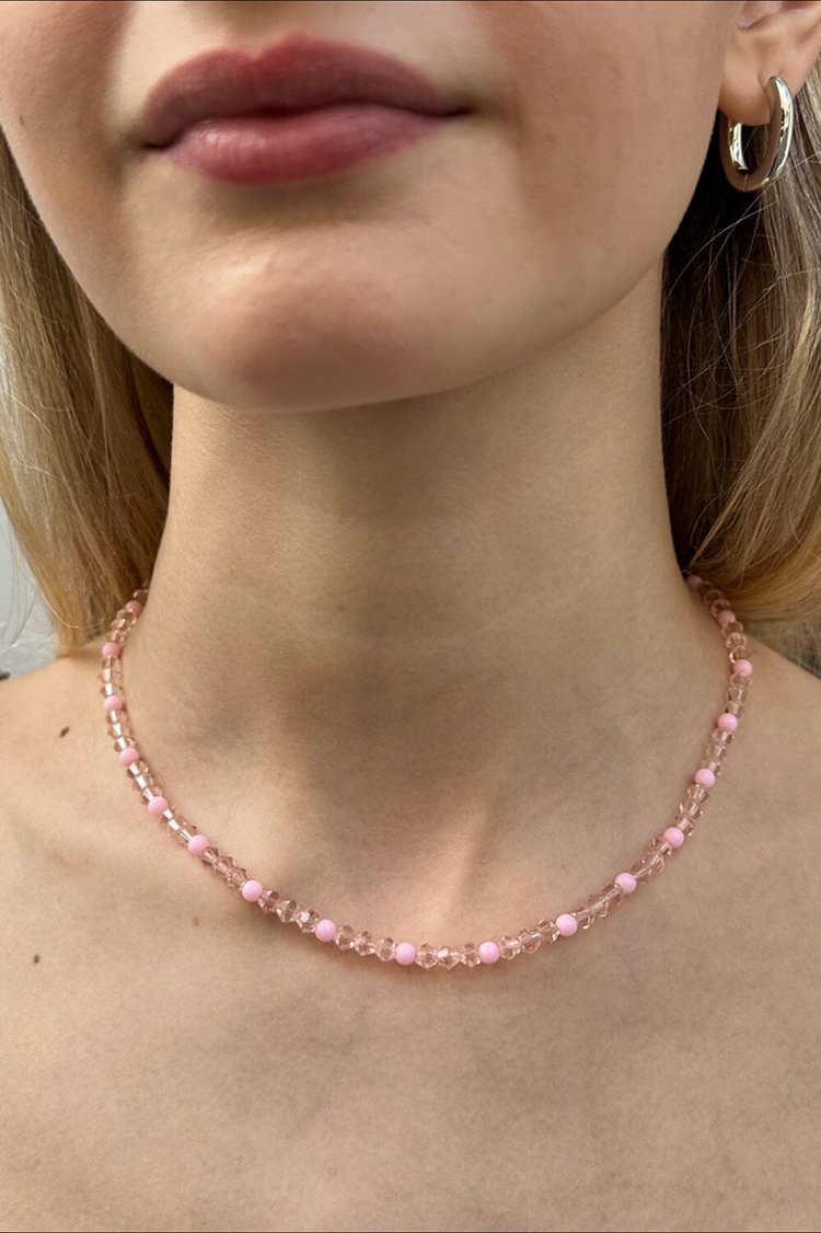 Sheer And Pink Necklace | Sheer And Pink Necklace