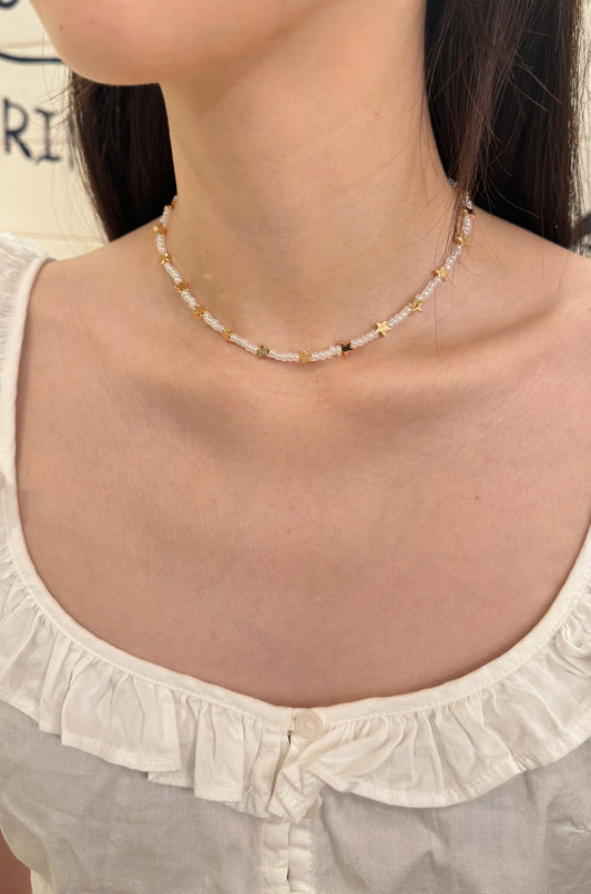 Pearl And Star Choker