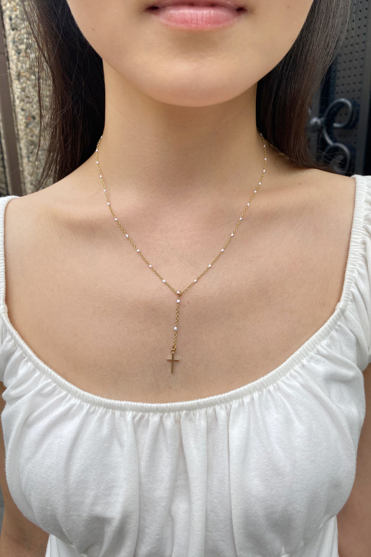 Bead Cross Necklace | Bead Cross Necklace