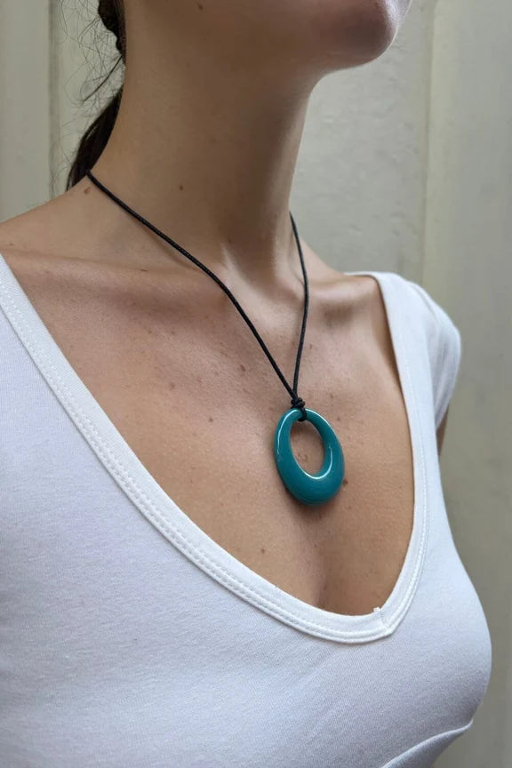 Rope Necklace | Teal