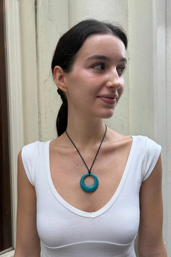 Rope Necklace | Teal