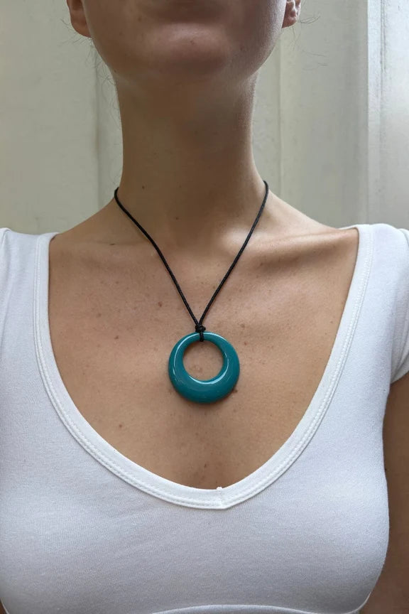 Rope Necklace | Teal