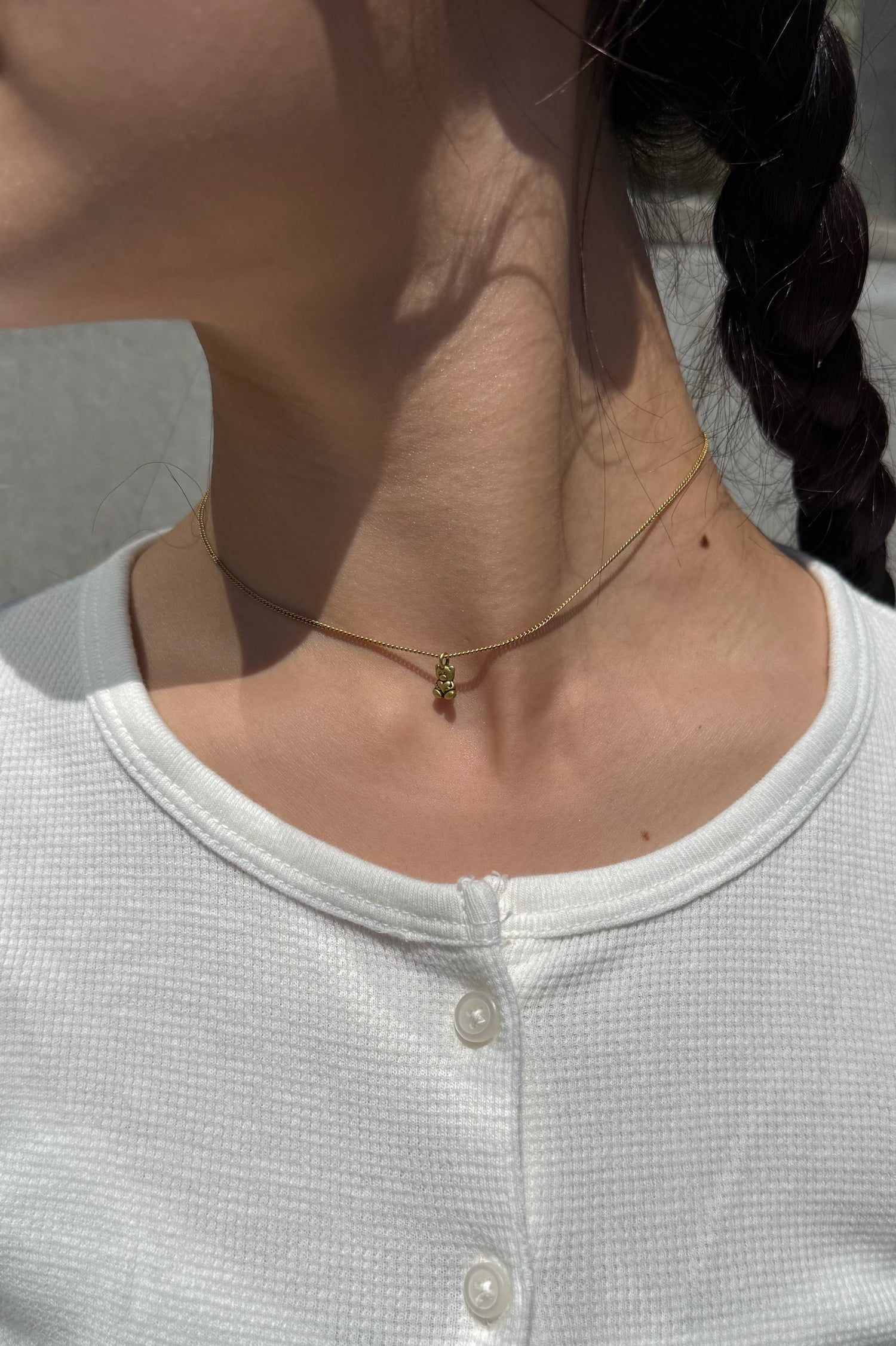 Teddy Bear Choker | Gold