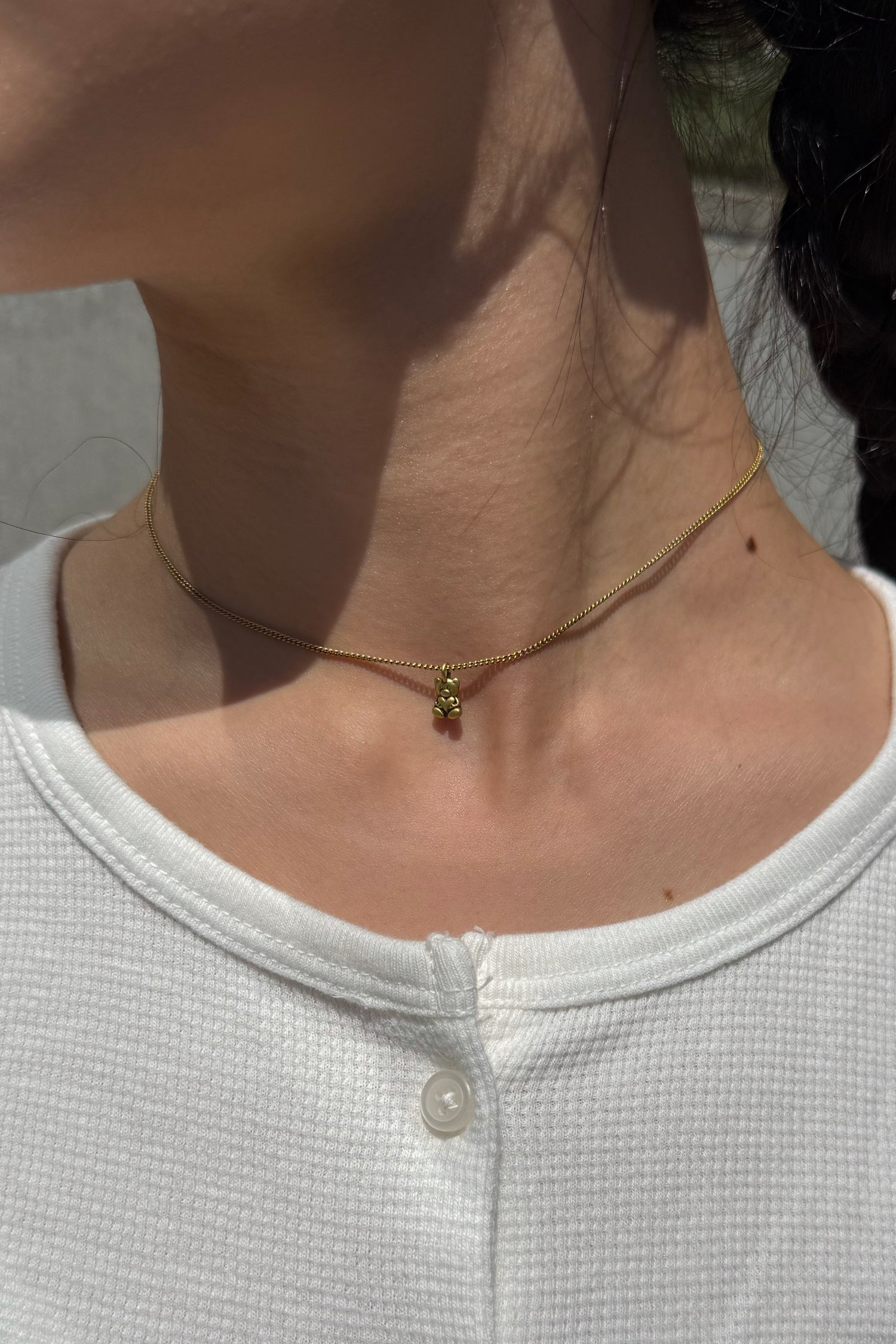 Teddy Bear Choker | Gold