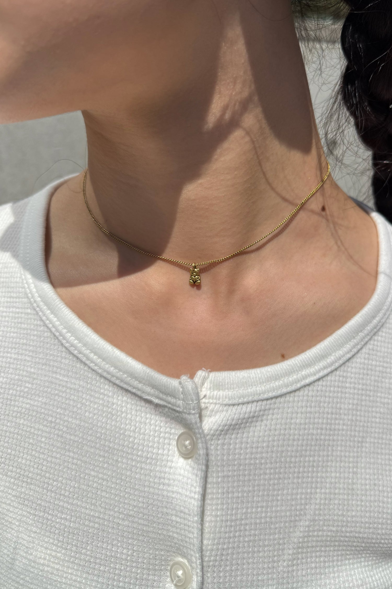 Teddy Bear Choker | Gold