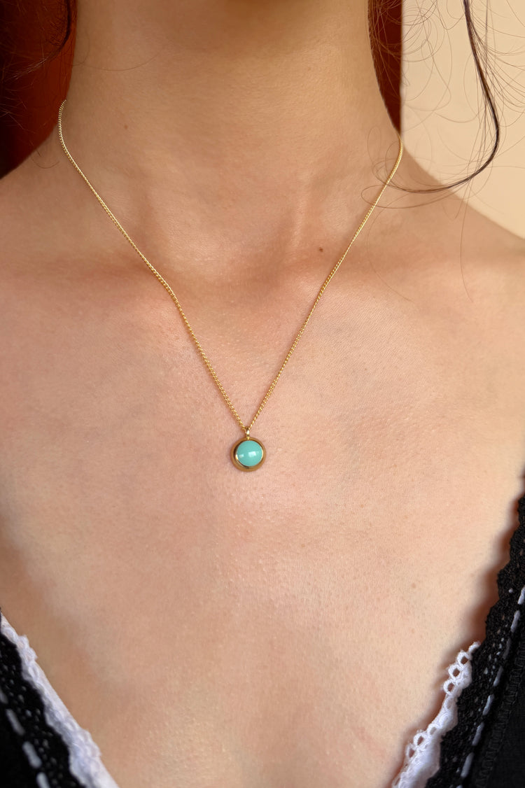 Turquoise Gem Necklace | Turquoise Gem Necklace