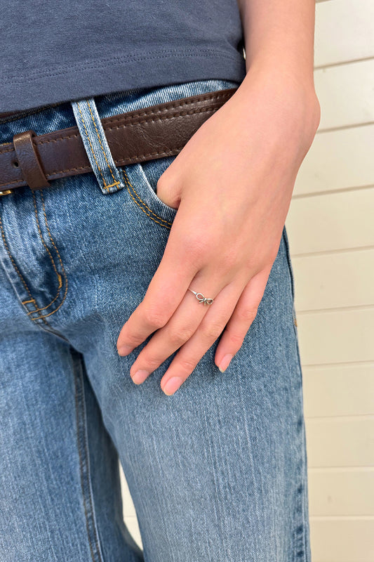 Silver Bow Ring